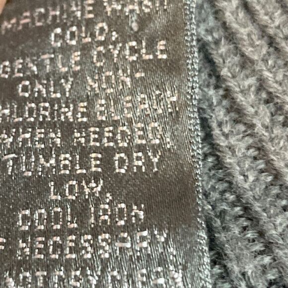 Oscar de la Renta Men's Cotton Blend Dark Grey Pullover/Sweater Size L - Picture 7 of 7